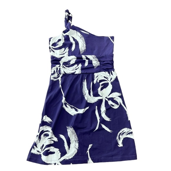 Anthropologie Tracy Negoshian Dress One Shoulder Size Medium Purple NWT - Picture 3 of 6